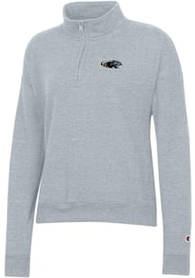Champion Wisconsin-Milwaukee Panthers Womens Grey Powerblend Qtr Zip