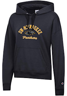 Champion Wisconsin-Milwaukee Panthers Womens Black Powerblend Hooded Sweatshirt