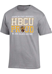 Champion Grambling State Tigers Grey HBCU Proud Short Sleeve T Shirt