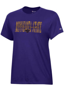 Champion Minnesota State Mankato Mavericks Womens Purple Core Short Sleeve T-Shirt