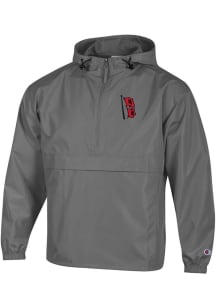 Mens Tulsa Golden Hurricane Charcoal Champion Packable Light Weight Jacket