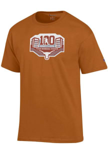 Champion Texas Longhorns Burnt Orange 100 Years Football Logo Short Sleeve T Shirt