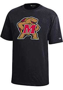Champion Maryland Terrapins Youth Black Mascot Short Sleeve T-Shirt