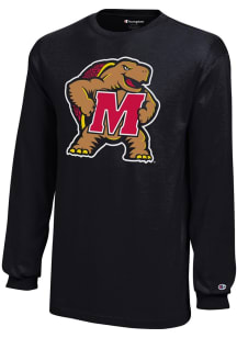 Youth Maryland Terrapins  Champion Mascot Long Sleeve T-Shirt