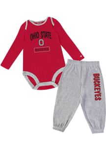 Infant Ohio State Buckeyes Red Champion Top and Bottom Top and Bottom Set