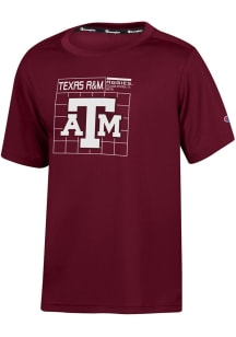 Champion Texas A&amp;M Aggies Youth Maroon Impact Short Sleeve T-Shirt