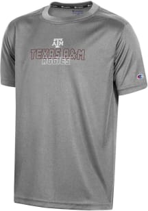 Champion Texas A&amp;M Aggies Youth Grey Heathered Impact Short Sleeve T-Shirt