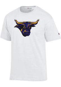 Champion Minnesota State Mankato Mavericks White Primary Team Logo Jersey Short Sleeve T Shirt