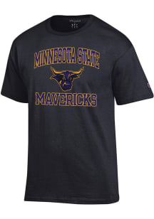 Champion Minnesota State Mankato Mavericks Black Number One Graphic Jersey Short Sleeve T Shirt