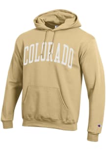 Champion Colorado Buffaloes Mens Gold Arch Mascot Long Sleeve Hoodie