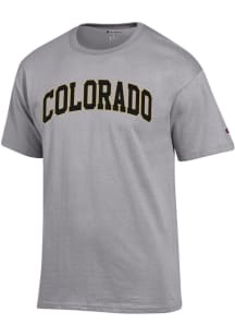 Champion Colorado Buffaloes Grey Arch Name Short Sleeve T Shirt