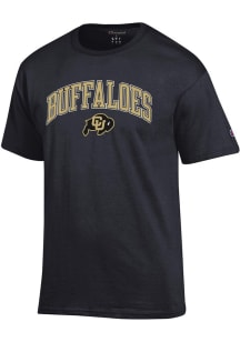 Champion Colorado Buffaloes Black Buff over Buff Short Sleeve T Shirt