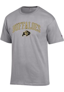 Champion Colorado Buffaloes Grey Buff over Buff Short Sleeve T Shirt