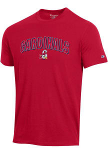 Champion Springfield Cardinals Red Arch Mascot Short Sleeve T Shirt