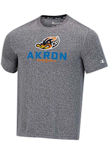 Champion Akron RubberDucks Grey Heathered Impact Short Sleeve T Shirt