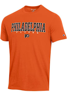 Champion Philadelphia Flyers Orange Stadium Short Sleeve Fashion T Shirt