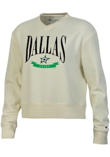 Champion Dallas Stars Womens Ivory Teamwork Crew Sweatshirt