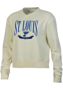 Champion St Louis Blues Womens Ivory Teamwork Crew Sweatshirt