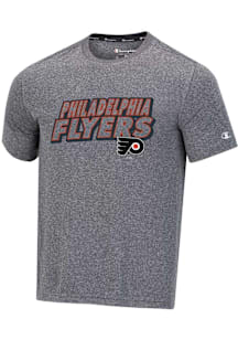 Champion Philadelphia Flyers Grey Heathered Impact Short Sleeve T Shirt