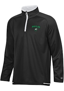 Champion Dallas Stars Youth Black Highlight Long Sleeve Quarter Zip Shirt