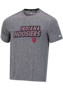 Champion Indiana Hoosiers Grey Stadium Impact Heather Short Sleeve T Shirt