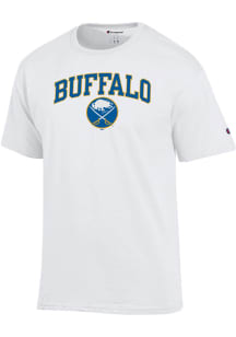 Champion Buffalo Sabres White Arched Mascot Short Sleeve T Shirt