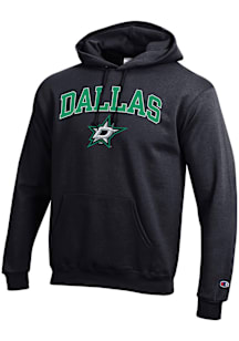 Champion Dallas Stars Mens Black Arched Mascot Long Sleeve Hoodie