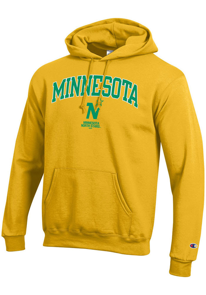 Yellow Minnesota Gophers Hoodie Champion Minnesota North Stars