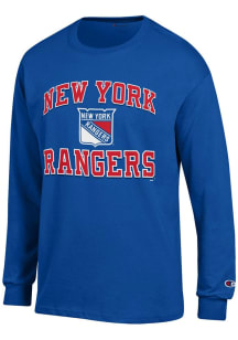 Champion New York Rangers Blue Heart and Soul Long Sleeve T Shirt