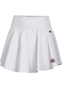 Womens Ohio State Buckeyes White Champion Ruffle Skirt