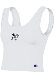Womens K-State Wildcats White Champion Scoop Tank Top