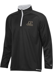 Mens Purdue Boilermakers Black Champion Stadium Highlight Qtr Zip Pullover