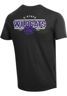 K-State Wildcats Black Champion Stadium Double Hit Short Sleeve T Shirt