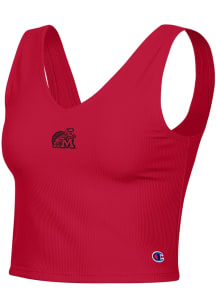 Womens Maryland Terrapins Red Champion Ottoman Tank Top