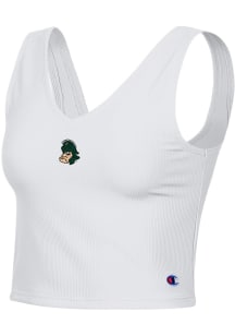Womens Michigan State Spartans White Champion Ottoman Tank Top