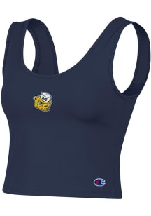 Womens Michigan Wolverines Blue Champion Scoop Tank Top