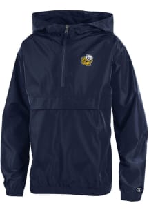 Youth Michigan Wolverines Navy Blue Champion Vault Logo Light Weight Jacket