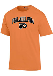 Champion Philadelphia Flyers Orange Classic Arch Mascot Short Sleeve T Shirt