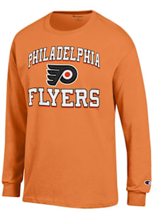 Champion Philadelphia Flyers Orange Heart and Soul Long Sleeve T Shirt