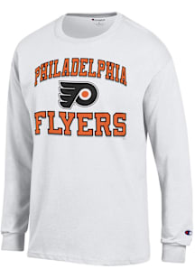 Champion Philadelphia Flyers White Heart and Soul Long Sleeve T Shirt