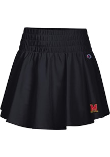Womens Maryland Terrapins Black Champion Ruffle Skirt