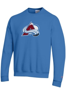 Champion Colorado Avalanche Mens Blue Primary Logo Long Sleeve Crew Sweatshirt