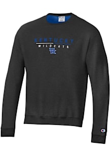 Champion Kentucky Wildcats Mens Black Stadium Small Team Name Long Sleeve Crew Sweatshirt