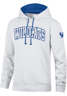 Champion Kentucky Wildcats Mens White Stadium Sleeve Hit Long Sleeve Hoodie