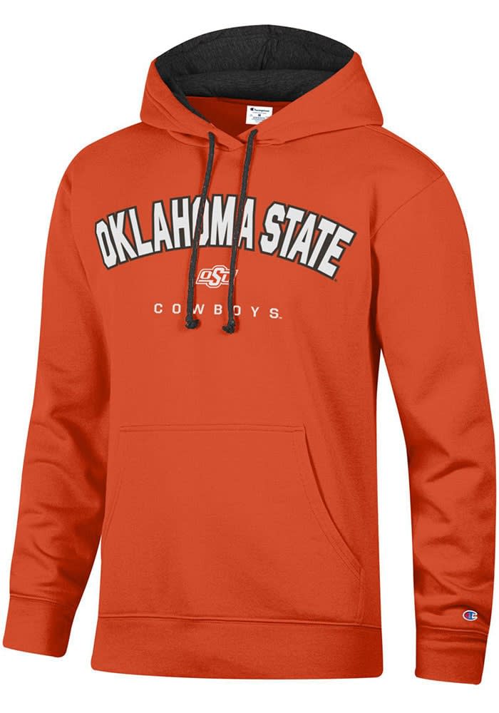 CHAMPION Oklahoma State Cowboys スウェットパーカー Champion Oklahoma State Cowboys Mens ORANGE Stadium Number