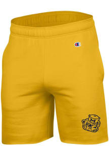 Mens Michigan Wolverines Yellow Champion Vault Powerblend Shorts