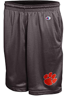 Champion Clemson Tigers Mens Charcoal Mesh Shorts