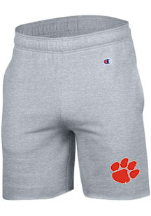 Champion Clemson Tigers Mens Grey Powerblend Shorts