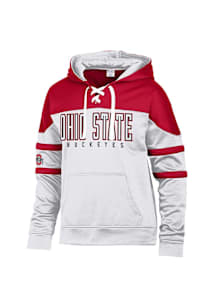 Champion Ohio State Buckeyes Mens Red Stadium Hockey Laceup Hood