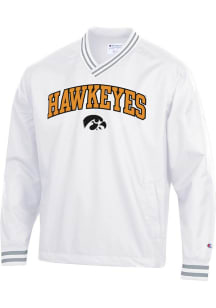 Mens Iowa Hawkeyes White Champion Superfan Scout Pullover Jackets